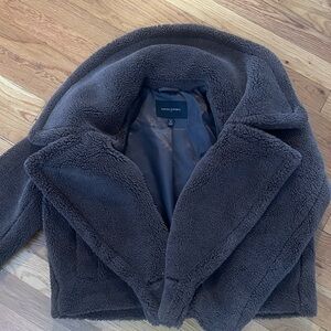 Banana Republic Charcoal Sherpa Jacket